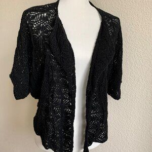 Lucky Brand Open Stitch Drape Cardigan XS-S